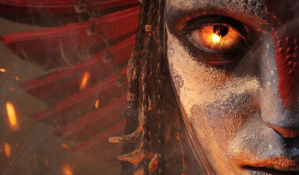 flickeringmyth's tweet image. Avatar: Fire and Ash poster introduces Oona Chaplin's Mangkwan Clan leader Varang flickeringmyth.com/avatar-fire-an…