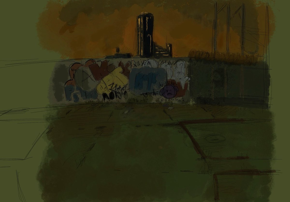 Distopic city concept art  based in bogota Colombia #aesthetic #art #illustration #artist #urbanart