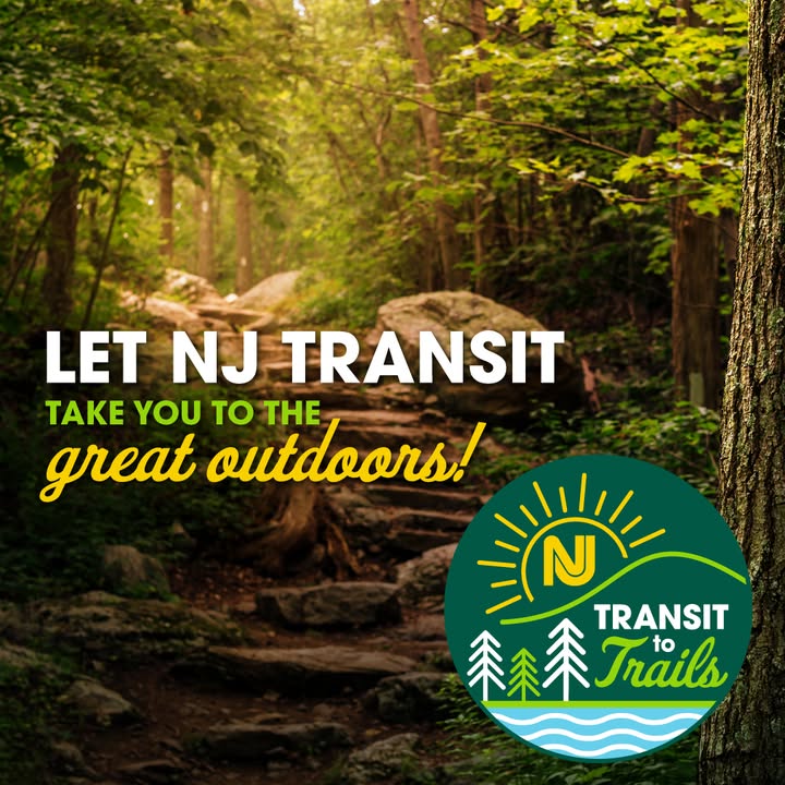 NJTRANSIT_HBLR's tweet image. ☀️ Make the most of summer and let NJ TRANSIT take you to the beautiful local parks of the Garden State with TRANSIT to Trails! Learn more at njtransit.com/trails