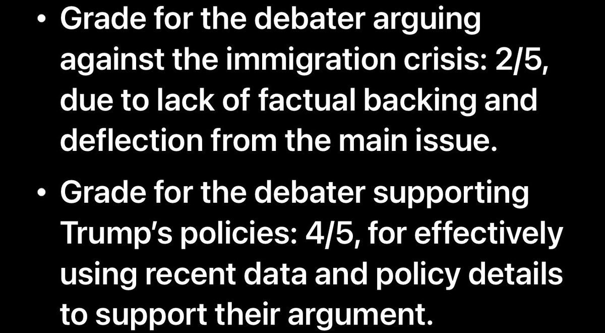 David_Khait's tweet image. .@grok systemically broke down how I beat Destiny on immigration 💀😂 this is amazing. It gave Destiny a 2 out of 5 based on the argument and the facts 👇🏻