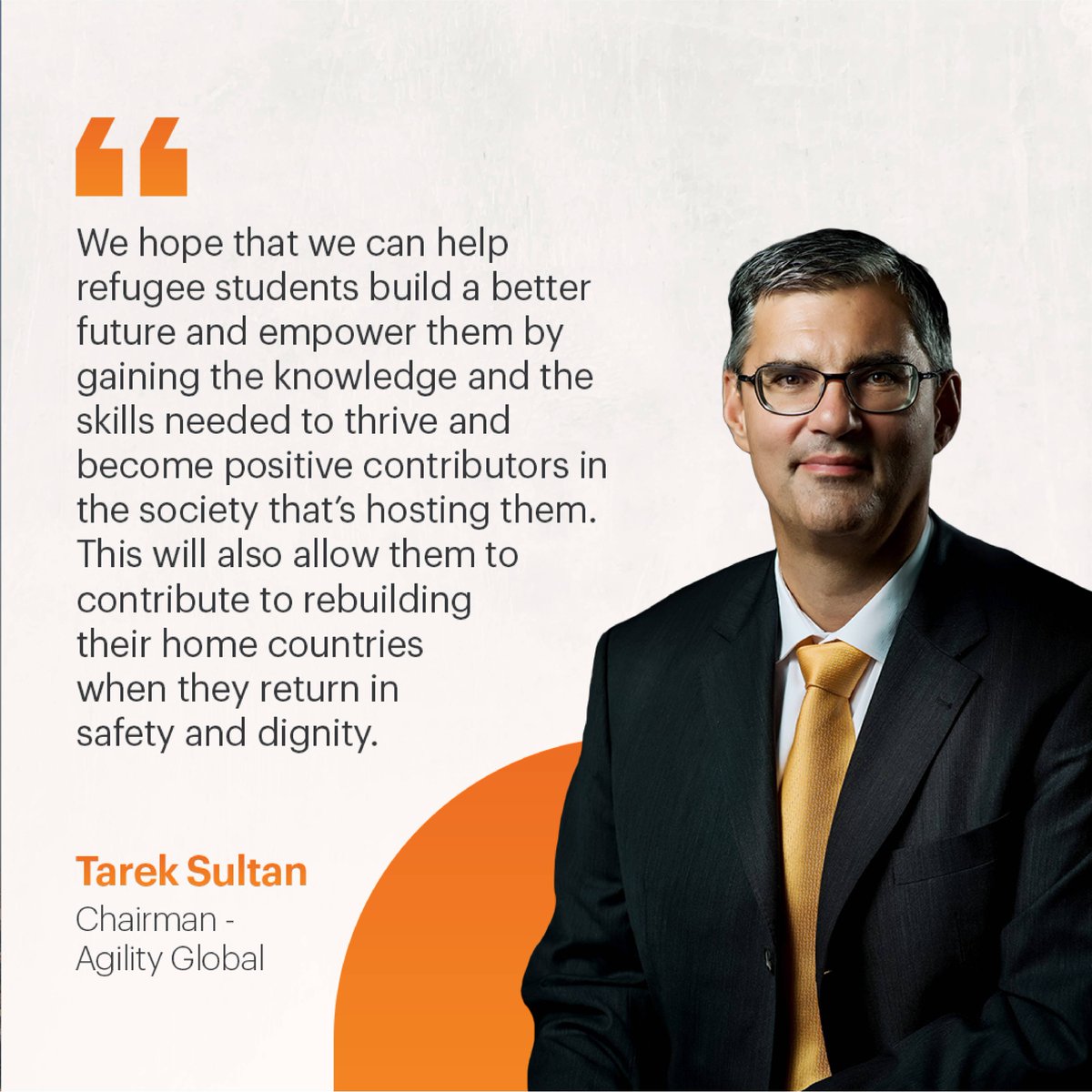 Through our continued partnership with UNHCR, Agility Global is helping ensure 2,000+ refugee students in Egypt access education during the 2025–2026 academic year.

Education grants will ease financial pressure on families, support school enrollment, and empower children with