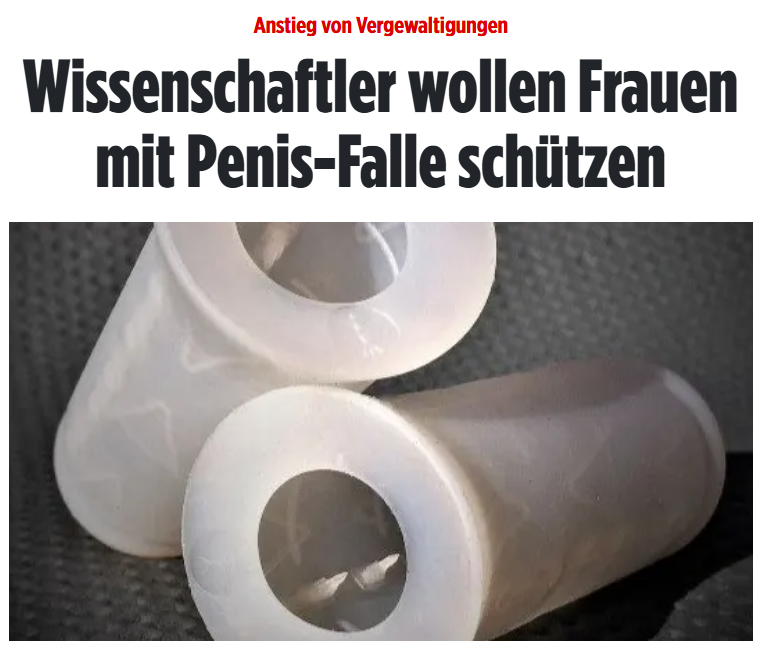 🛑Mein Körper ist keine Festung, die aufgerüstet werden muss! 

Wir sollen uns mit Fallen im eigenen Körper schützen, weil Männer sich nicht kontrollieren können...🤬

Das ist keine #Sicherheit, das ist eine zynische #Kapitulation, die uns alleinlässt. 

bild.de/regional/baden…