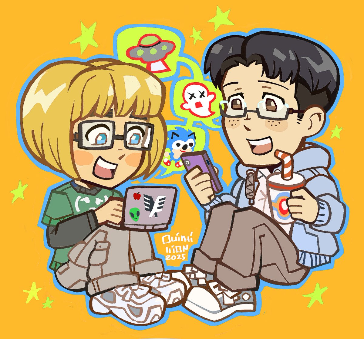 quintilli0n's tweet image. #snk #aot 
School Castes chibi 💚💜💛