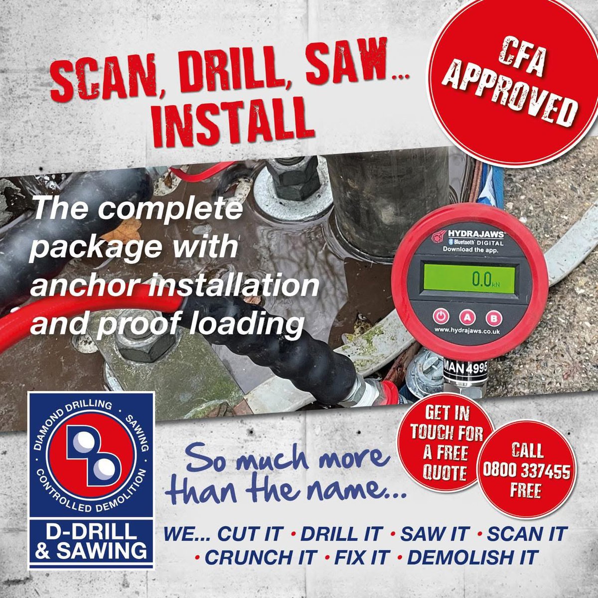 Julie White (@julieddrill) on Twitter photo Service Spotlight 💡
<a href="/DDrillGroup/">D-Drill Group</a> offers a complete package of #anchorbolt installation for mast companies.
If you are planning a project & need anchor installation & #proofloading services, get in touch.
☎️ 0800 33 74 55
d-drill.co.uk/specialist_ser…
#specialistservice Service Spotlight 💡
<a href="/DDrillGroup/">D-Drill Group</a> offers a complete package of #anchorbolt installation for mast companies.
If you are planning a project & need anchor installation & #proofloading services, get in touch.
☎️ 0800 33 74 55
d-drill.co.uk/specialist_ser…
#specialistservice