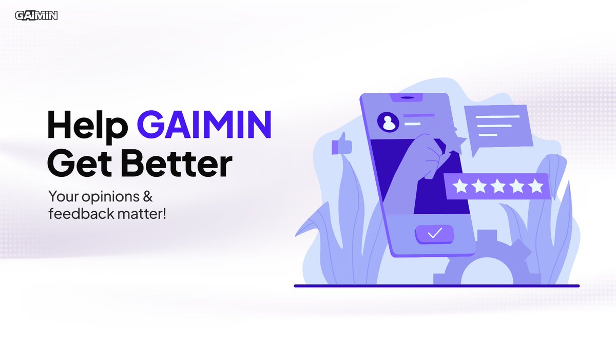 GAIMIN_Network's tweet image. 🗣️ We’re building GAIMIN for you, now tell us how to make it better!
We are always making sure we are building the features you want, in all our products and services. 🙏
Take 2 minutes to share your feedback and help shape the future of the GAIMIN.gg App 🎮 and…