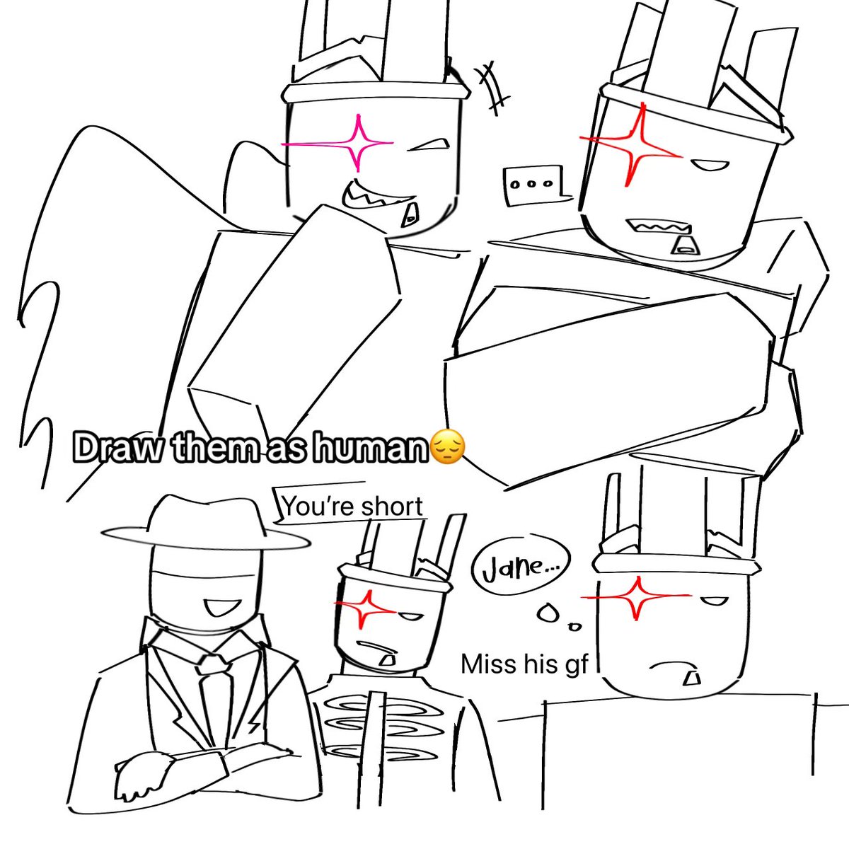 kj2eo1's tweet image. Dumb draw😔