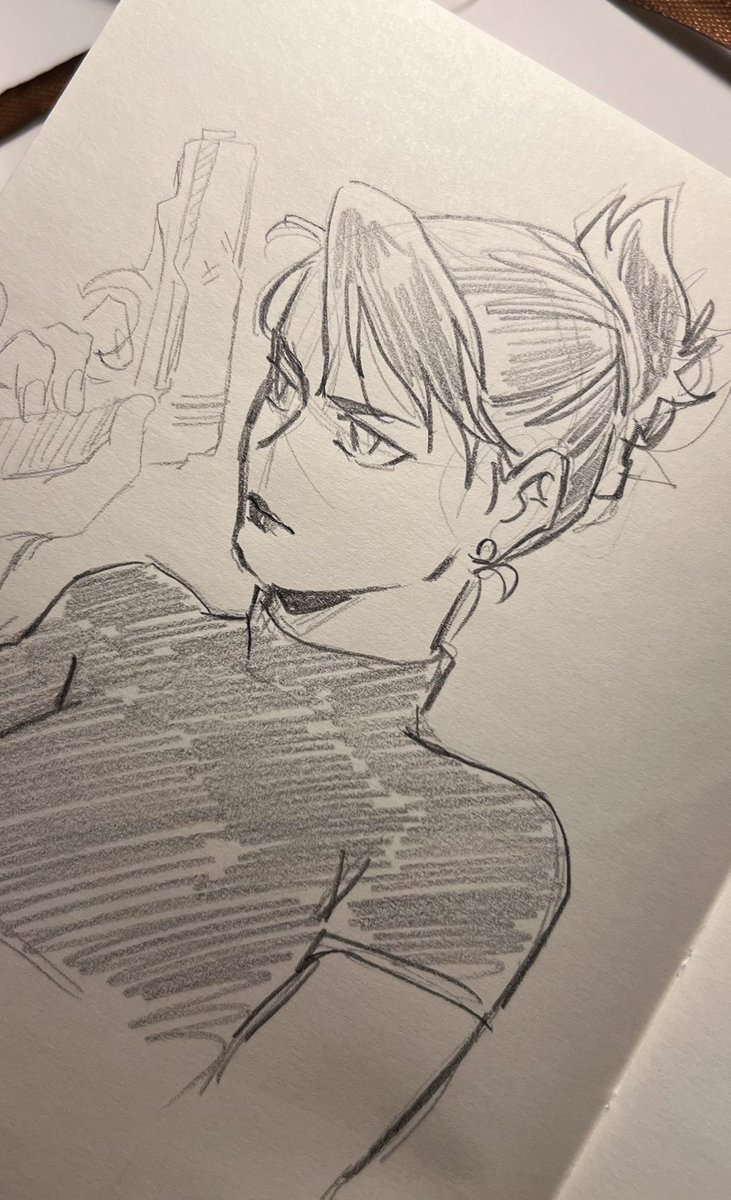 jeweldraw_'s tweet image. Another fanart of Riza I drew last year #fma