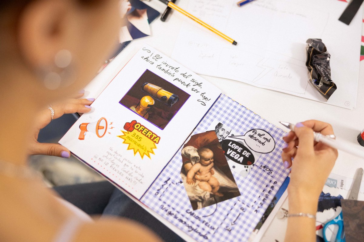 CGACSantiago's tweet image. Son fan! Taller de fanzines. 📖
A semana pasada achegámonos á historia dos fanzines. E como a mellor forma de iniciarse no mundo dos libros é facer un... puxémonos mans á obra!
🔗Podes ver o álbum completo no Facebook:
facebook.com/media/set/?set…
📷Manu Suárez
