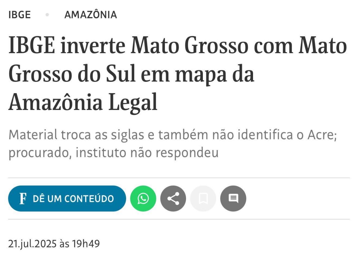 mauad_joao's tweet image. E pensar que o IBGE também é um instituto de GEOGRAFIA. 🤡