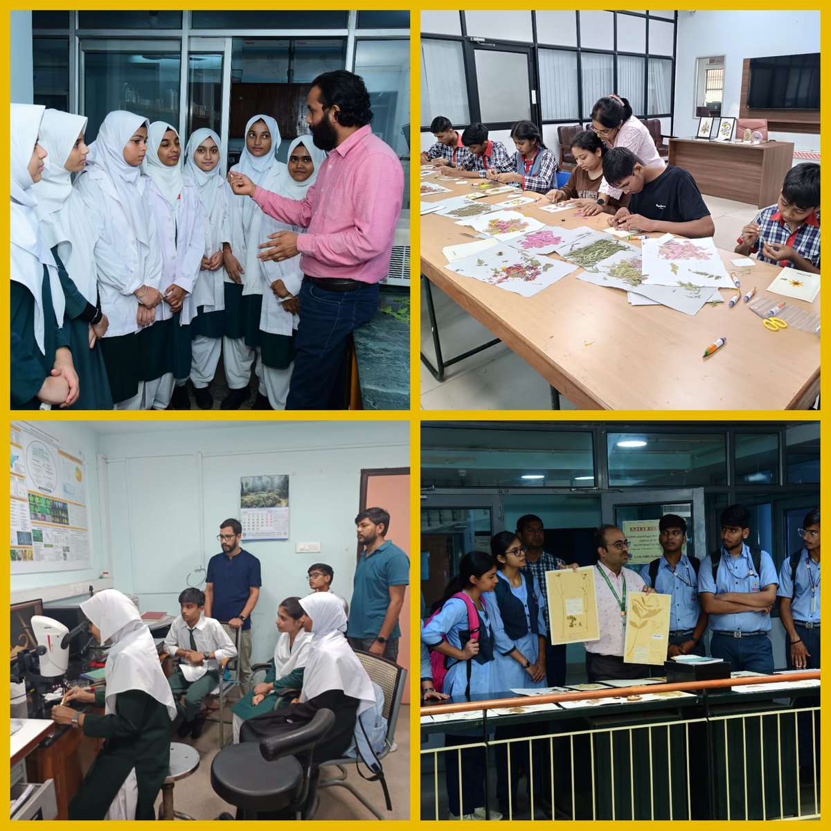 csirnbrilko's tweet image. Glimpses of Day 1 & Day 2 of 'One Day As A Scientist' Prog. under the @CsirJigyasa at NBRI. Students dived into real world science interacting with researchers, exploring labs & engaging in hands‑on sessions.
@akshasany, Dir. also interacted with the students on the occasion.