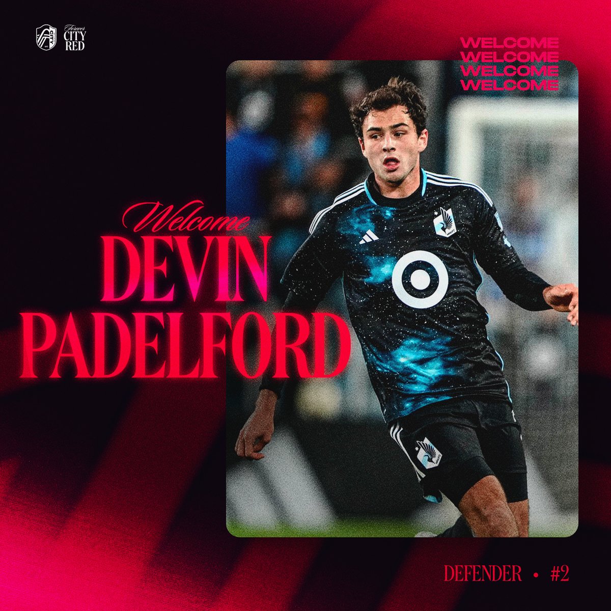 stlCITYsc's tweet image. Welcome to CITY, Devin! 👊
We have acquired left back Devin Padelford on loan from Minnesota United through December 31, 2025.
🗞️ stlcitysc.com/news/st-louis-…