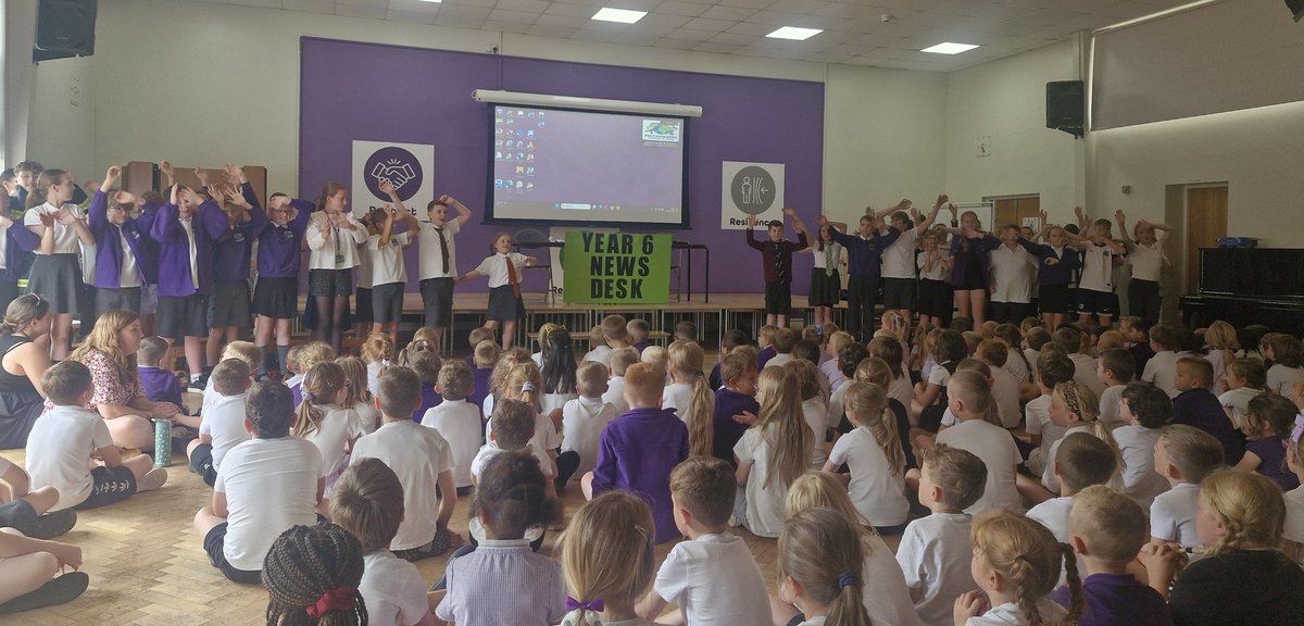 We were treated to year 6 first rehearsal of their leavers' production today. 🎬🤩 #pride