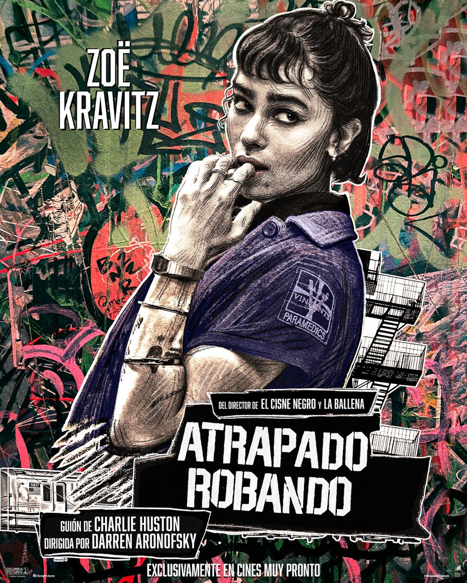 SonyPicturesMX's tweet image. Descubre a este reparto de estrellas en #AtrapadoRobando de Darren Aronofsky - 28 de agosto, solo en cines.
