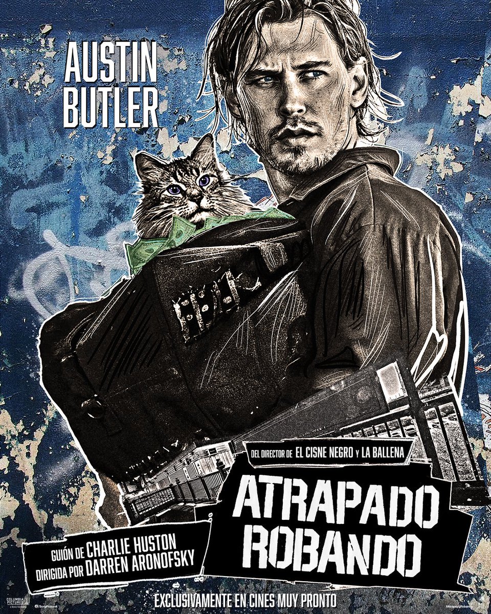 SonyPicturesMX's tweet image. Descubre a este reparto de estrellas en #AtrapadoRobando de Darren Aronofsky - 28 de agosto, solo en cines.