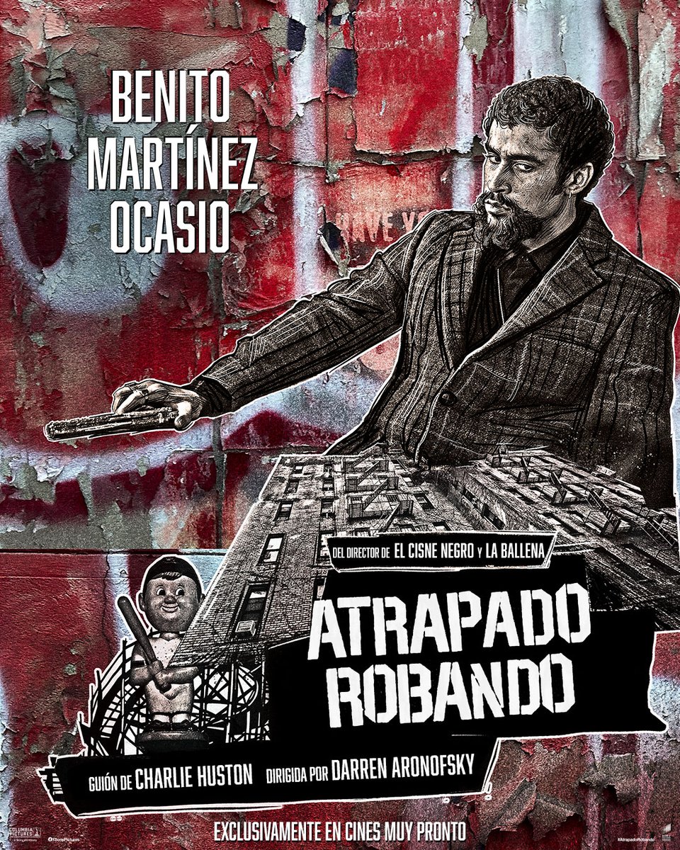 SonyPicturesMX's tweet image. Descubre a este reparto de estrellas en #AtrapadoRobando de Darren Aronofsky - 28 de agosto, solo en cines.