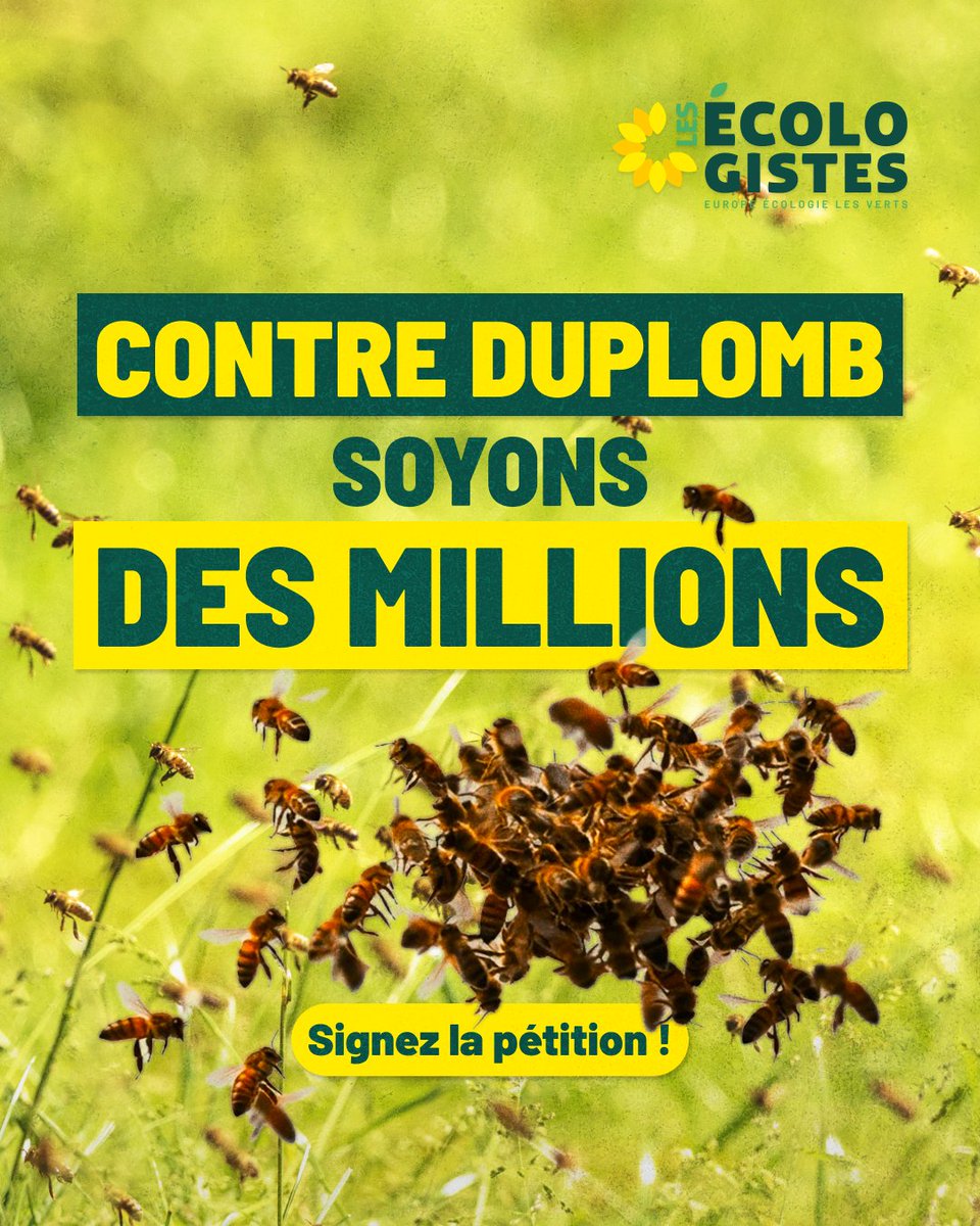 En quelques jours, la pétition contre la loi Duplomb a dépassé les 1 500 000 signatures. C’est historique. 

Les 2 millions de signatures sont désormais à portée de main. 🐝

Aidez-nous à faire de cette pétition la plus signée jamais déposée en France !