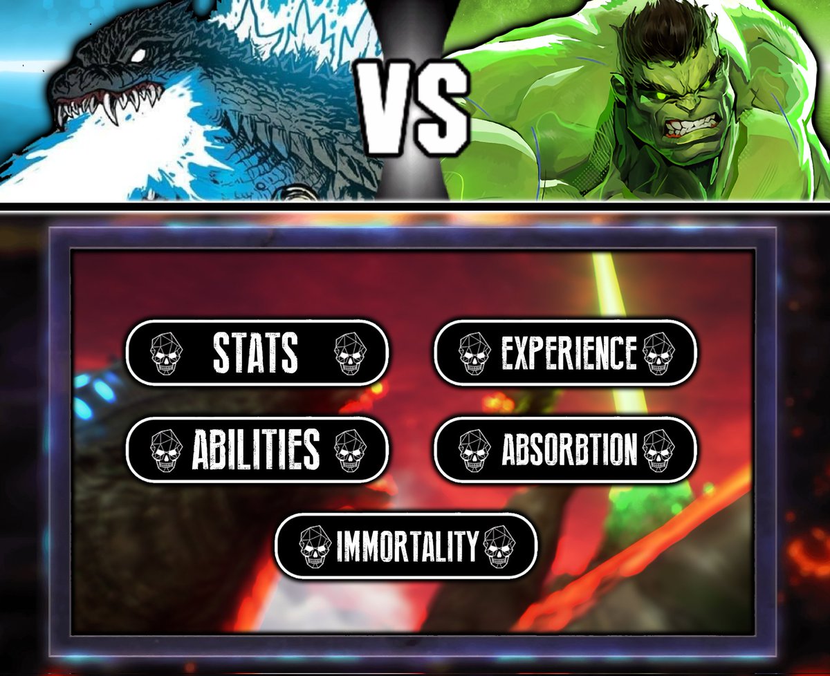 SilverFan101's tweet image. This is what I think the Hulkzilla debate will come down to.
Now who do you think takes each category and ultimately wins?