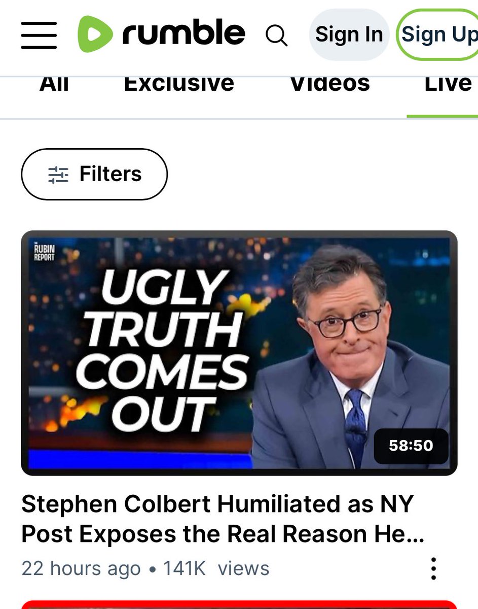 Stephen Colbert had a budget of 100 million a year and 200 people on staff for a show that lost 40 million a year.

We had 600k views on YouTube and 140k on Rumble livestreams yesterday with 5 people in studio with me, who mainly get paid in Chipotle.

(Extra guac on good days.)