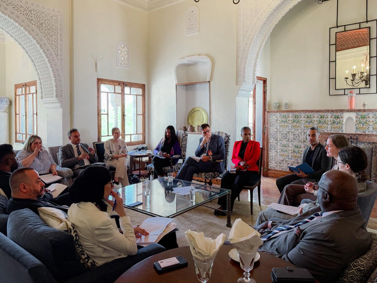 USEmbAlgiers's tweet image. انضمت نائب رئيس البعثة كاثرين قيصر إلى عدد من المسؤولين الجزائريين 🇩🇿 وشركاء محليين في فيلا "واد الكيلاي" لمناقشة سُبل تعزيز حماية ودعم ضحايا الاتجار بالبشر. مكافحة هذه الجرائم تُسهم في تعزيز أمننا جميعًا.
DCM Kathryn Kiser joined
Algerian government officials 🇩🇿 and partners at…
