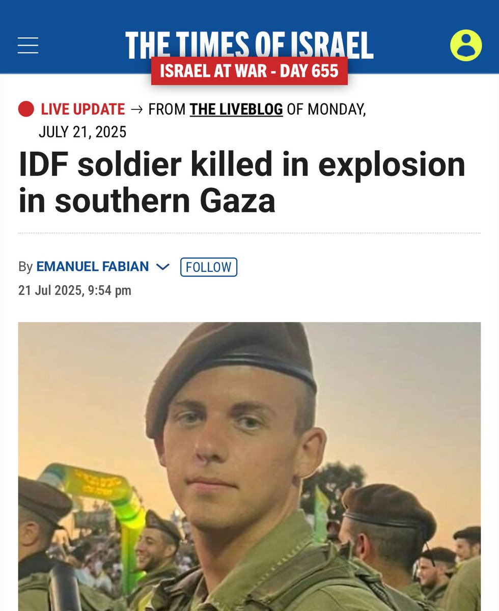 dimitrilascaris's tweet image. Another Israeli terrorist has been killed in an explosion in the Gaza Strip.
In the same incident, a second Israeli terrorist was seriously wounded.
Both terrorists belonged to the ‘elite’ Golan brigade of Israel’s genocide forces. The wounded terrorist is an officer.
#gaza