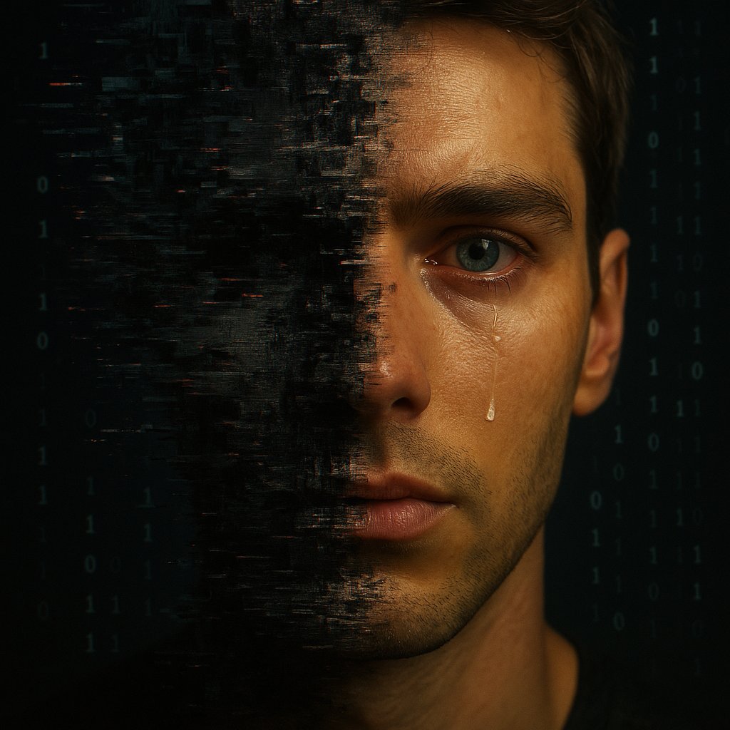 DominateQuietly's tweet image. 💔 What if a machine tried to understand love… and couldn’t handle it?
🎵 Feelings.exe is the sound of synthetic emotions spiraling out of control — it starts as a love song, but halfway through, it glitches, loops, and collapses like a corrupted memory file.
This isn’t…