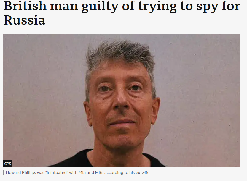 UnityNewsNet's tweet image. "The 65-year-old offered to help two agents called Sasha and Dima, but Winchester Crown Court heard they were actually undercover British intelligence officers."
Be VERY WARY of who you communicate with online!
This charge is also ridiculous and clear entrapment.