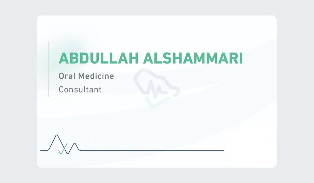 الحمد لله أولاً وآخراً، وبفضلٍ منه وتوفيق، تم منحي تصنيف استشاري في تخصص طب الفم، خطوة أرجو أن تكون دافعًا لبذل المزيد في خدمة المهنة والمرضى ..