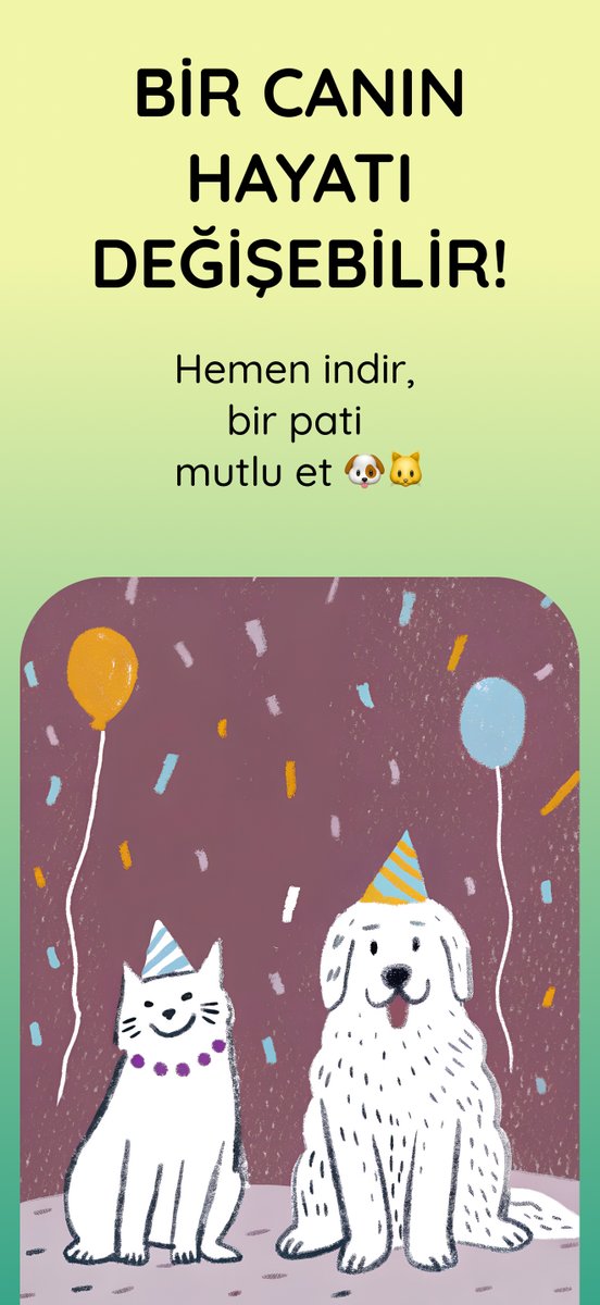 onuriart's tweet photo. @berkozdemiirrr merhaba, kedi ve köpek sahiplendirme ilanlarını daha düzenli ve topluluklara görünür kılmak için iOS'ta Patigo adında bir topluluk platformu kurduk. ilan açıp başvuru toplayabiliyorsunuz. ileride işinize yarar diye bırakıyorum. app store’da Patigo diye aratabilirsiniz🐾🙏🩵 https://t.co/9T1up4gede