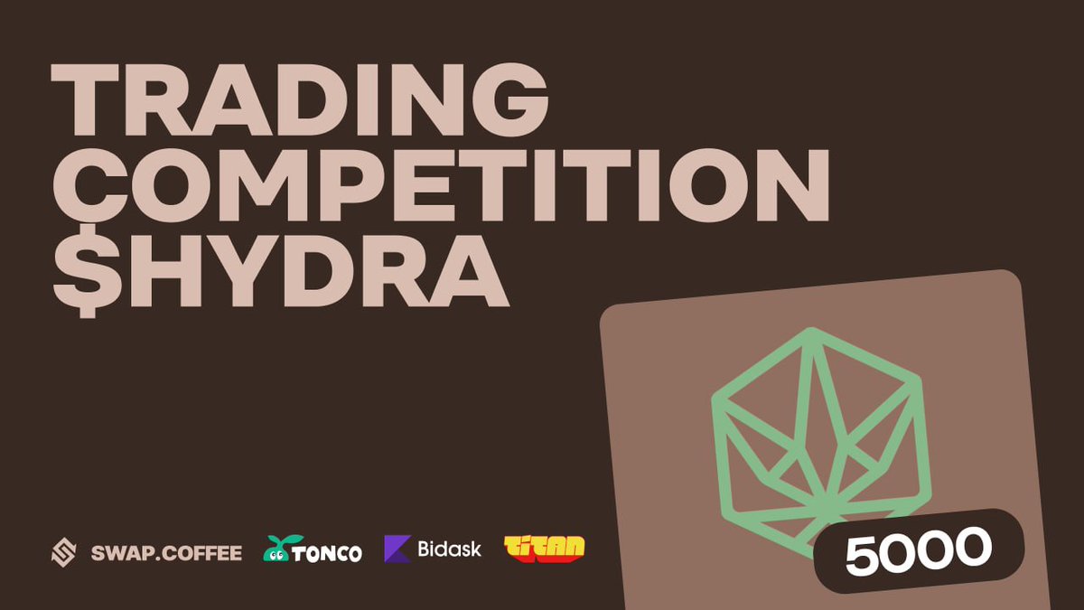 swap_coffee_ton's tweet image. 5,000 $Hydra Trading Competition on swap.coffee 🔥
🕙 Less than 2 hours left. Join right now and swap to win rewards!
ℹ️ How to participate:
— Swap the $HYDRA on ;
— Use Expert Settings and select Coffee DEX, @Tonco_io, @TitanAggregator and…