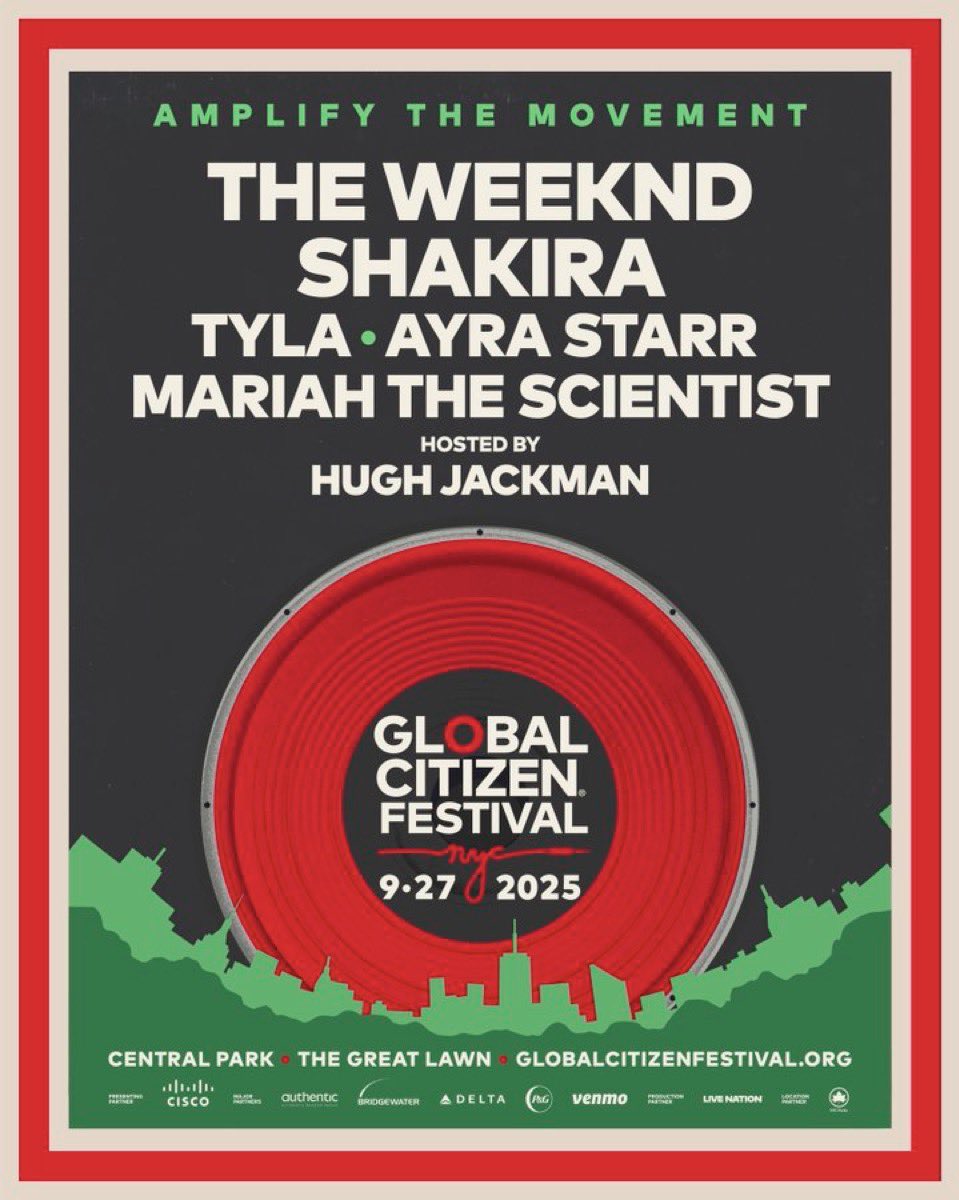 KwalityKontentt's tweet image. AYRA STARR and TYLA will perform at the Global Citizen Festival in New York in September.