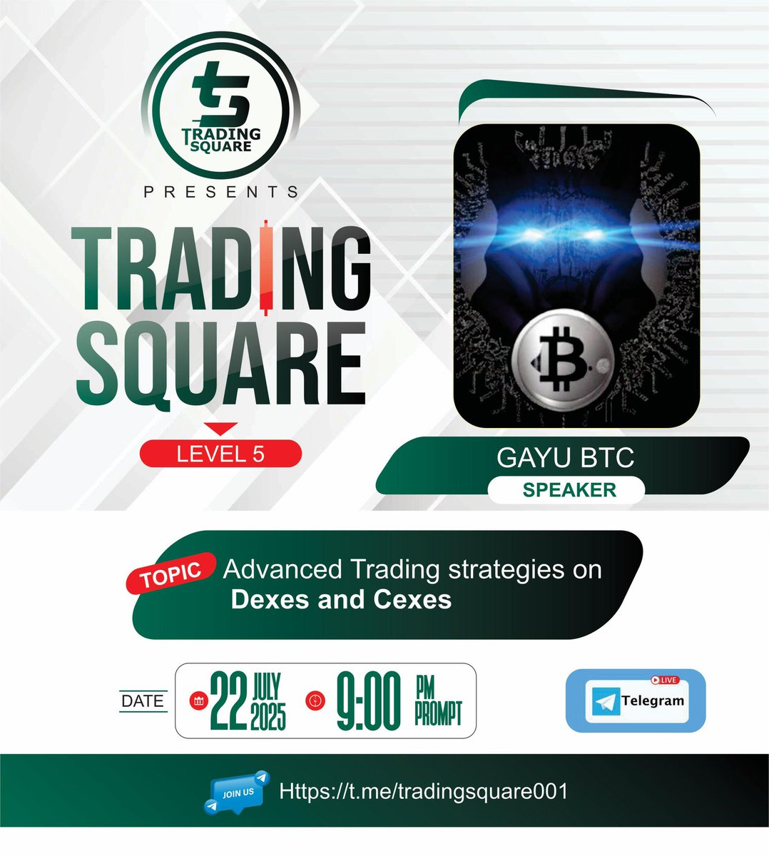 muhd_cash's tweet photo. Join us today for a high-level session with @Gayu_BTC as we explore powerful trading techniques across decentralized and centralized exchanges. 

📅 22 July 2025 |

 ⏰ 9:00 PM 🚀🚀🚀🚀

Don’t miss it! 🔥 https://t.co/ZlfVeAuL1I