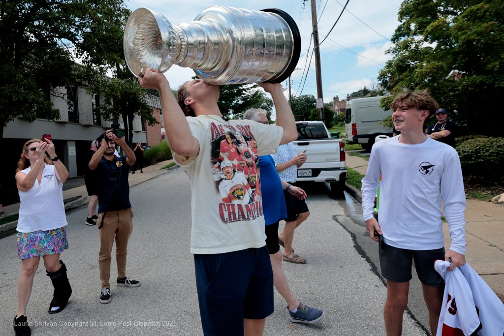 LaurieSkrivan's tweet image. Matthew Tkachuk brings the Stanley Cup back to St. Louis: ‘It’s what it’s all about’ stltoday.com/sports/profess… via @stltoday