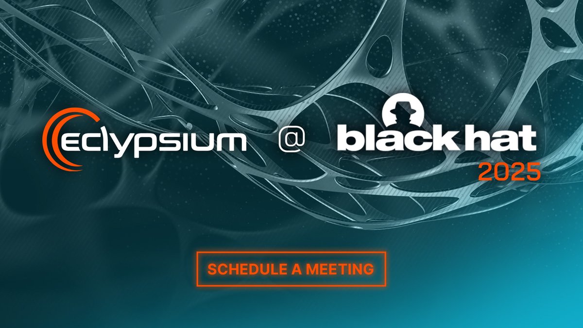 Headed to Summer Camp this year? Eclypsium will be in full force at Black Hat &amp; we'd love to talk Infrastructure supply chain security, new threats to network devices, + more. We're also co-hosting a party with @Intel at Ri-Ra. RSVP here!
hubs.ly/Q03y95n90

#BlackHat2025