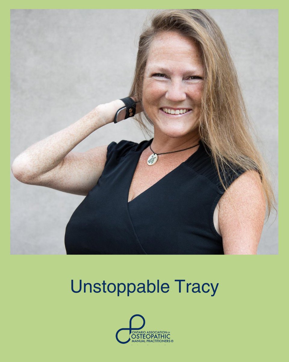 Unstoppable Tracy will deliver the opening keynote speech at the OIA/OAO International Conference, "Osteopathy in Canada: Fostering Our Future!” Register now!

Paralympian. Author. Accessibility advocate.

Join us in Toronto, Nov 6–8: 
osteopathyontario.org/site/about/wha…