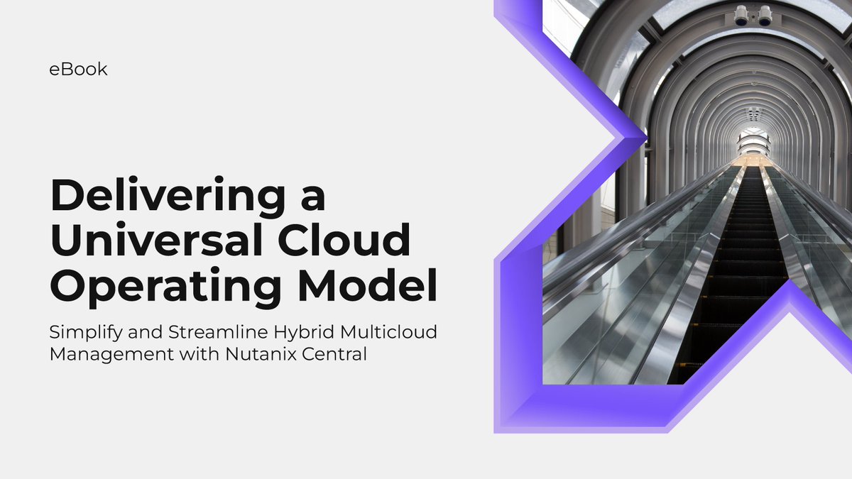 nutanix's tweet image. Hybrid multicloud is the future; complexity doesn’t have to be.
Unify, simplify, and scale with Nutanix.
👉 ntnx.com/449Vdnb