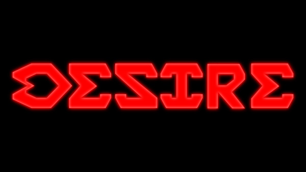 GDMeverything's tweet image. DESIRE - Custom typography [2024]