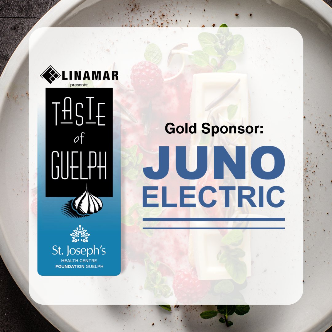 A big thanks to Juno Electric for powering Taste of Guelph 2025 as a Gold Sponsor! ⚡
Their support is helping St. Joe’s provide better care through the Building Better Healthcare Campaign. 💙
🎟️ Tickets: tasteofguelph.com
#TasteOfGuelph #StJoesGuelph #JunoElectric