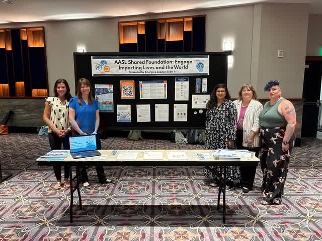 LongwoodCGPS's tweet image. Congrats to Rebecca Caufman, a 2019 @LongwoodSLIB endorsement completer, for completing the ALA Emerging Leaders Program! She collaborated with school librarians to create materials supporting AASL's "Engage" standard—presenting their work at the ALA Annual Conference! #longwoodu