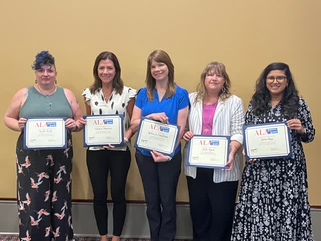 LongwoodCGPS's tweet image. Congrats to Rebecca Caufman, a 2019 @LongwoodSLIB endorsement completer, for completing the ALA Emerging Leaders Program! She collaborated with school librarians to create materials supporting AASL's "Engage" standard—presenting their work at the ALA Annual Conference! #longwoodu