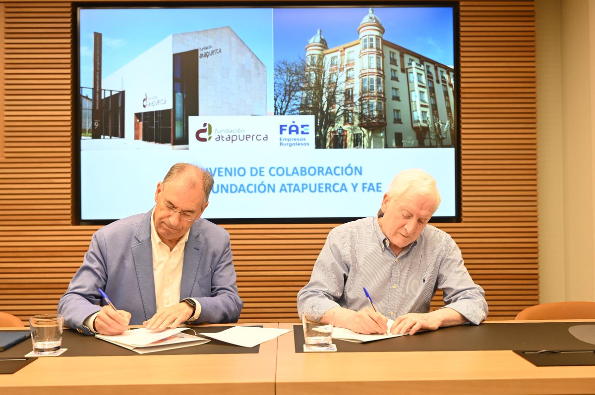 FAEBurgos's tweet image. 🤝 FAE renueva su apoyo a la @FATAPUERCA  con una aportación de 3.000 € para investigación, excavaciones y difusión. Un compromiso con la cultura, la ciencia y #Burgos2031 como Capital Europea de la Cultura. #FAEsiempreatulado #EntreTodosSomosFAE #Atapuerca #IndustriaCultural