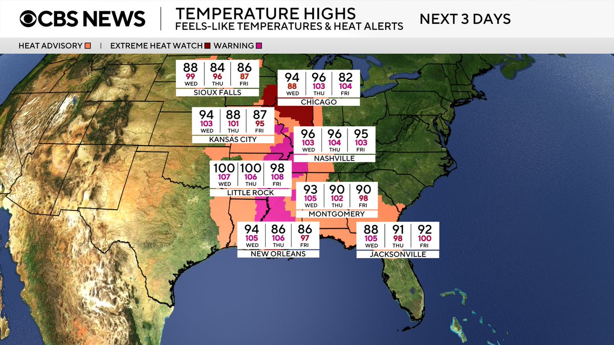 Some sweaty numbers over the heat alerts ...