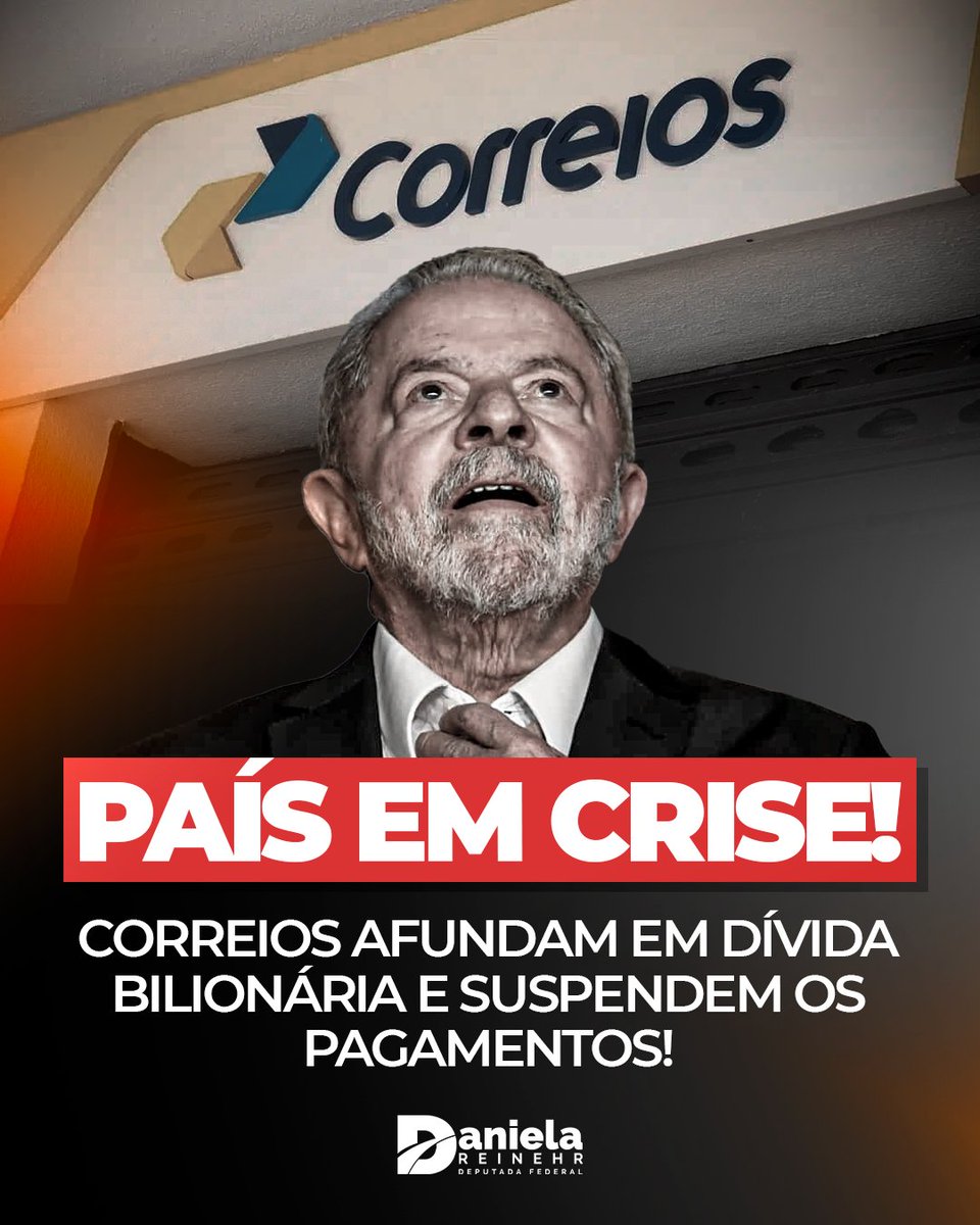 📮💰 Crise nos Correios: mais um rombo deixado pelo governo Lula!

A realidade bate à porta: R$ 2,75 bilhões em dívidas suspensas, planos de saúde e fundos de pensão ameaçados, 11 trimestres seguidos de prejuízo, e empréstimos milionários com vencimentos à vista.
