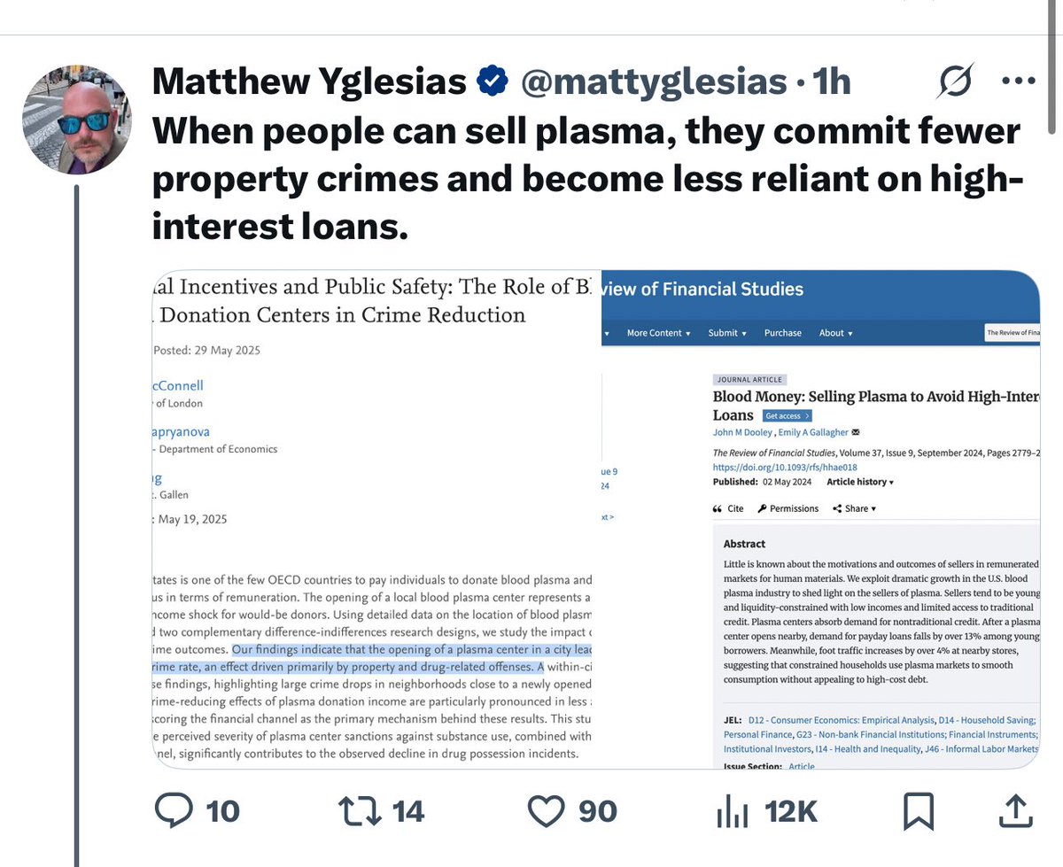 keithchaput's tweet image. The abundance agenda is where the working class who makes society run is expected to monetize their own blood for supplemental income and inhabit glorified storage units, while the “professional-managerial class” own multiple large homes and offers society little more than…