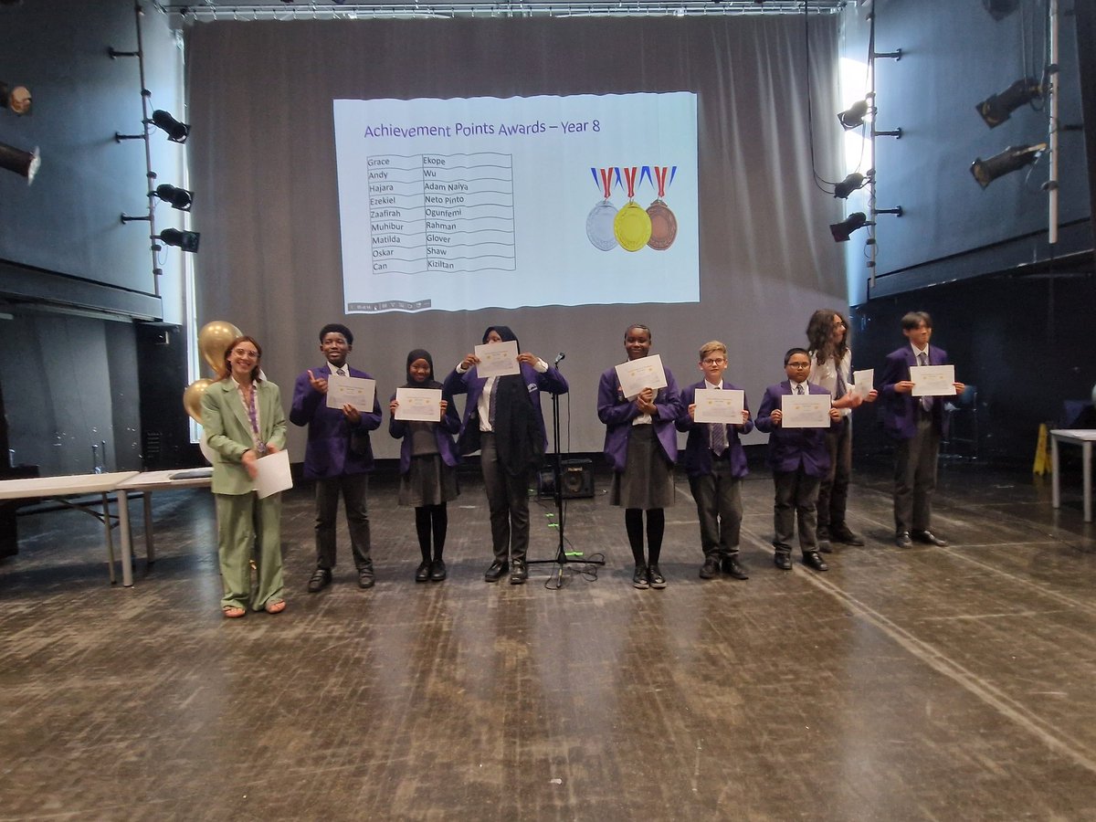 BridgeAcademyE2's tweet image. A massive congratulations to all students who received an award at our prestigious End of Year Awards Ceremony. These students have achieved the highest number of achievement points this year, and consistently demonstrate our values of hard work, integrity and kindness.