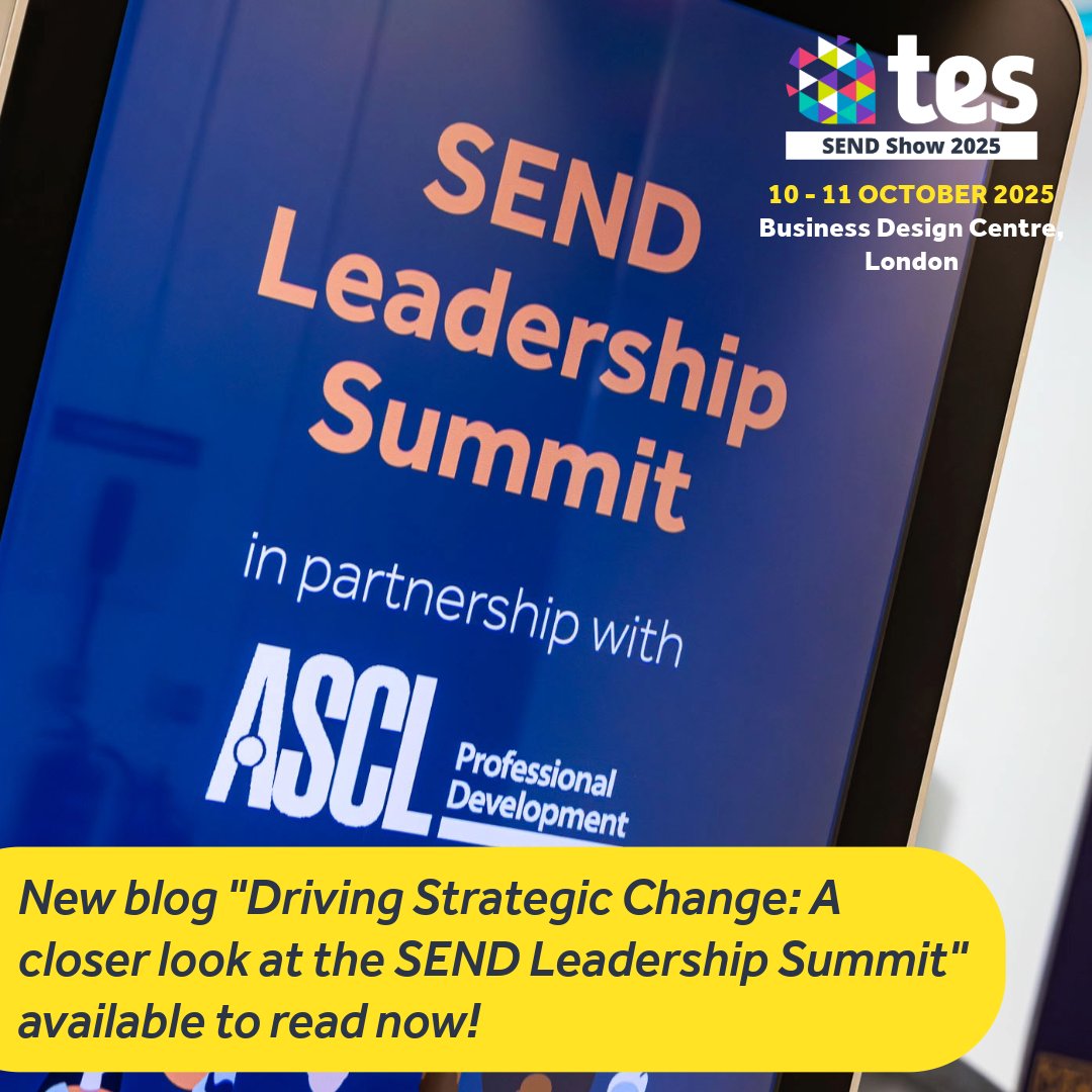 <a href="/MargaretMulhol2/">Margaret Mulholland (mmulholland.bsky.social)</a>'s latest blog on the <a href="/ASCL_UK/">ASCL</a> website delves into what the SEND Leadership Summit has to offer, and why YOU need to be there this October💥

📰Read the full article here👉ow.ly/ASJe50WraJK
🎟️Book your place today👉ow.ly/eiT950WraJL
#TesSENDShow2025