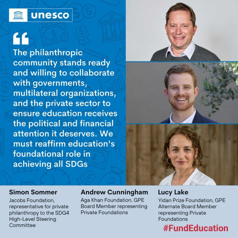Foundation_JF's tweet image. 🔁 #ICYMI Our Co-CEO Simon Sommer joins leaders from @YidanPrize & @AKF_Global in a @UNESCO blog calling for smarter, more collaborative education funding to drive systemic change.
🔗 unesco.org/sdg4education2…
#FundEducation #SDG4