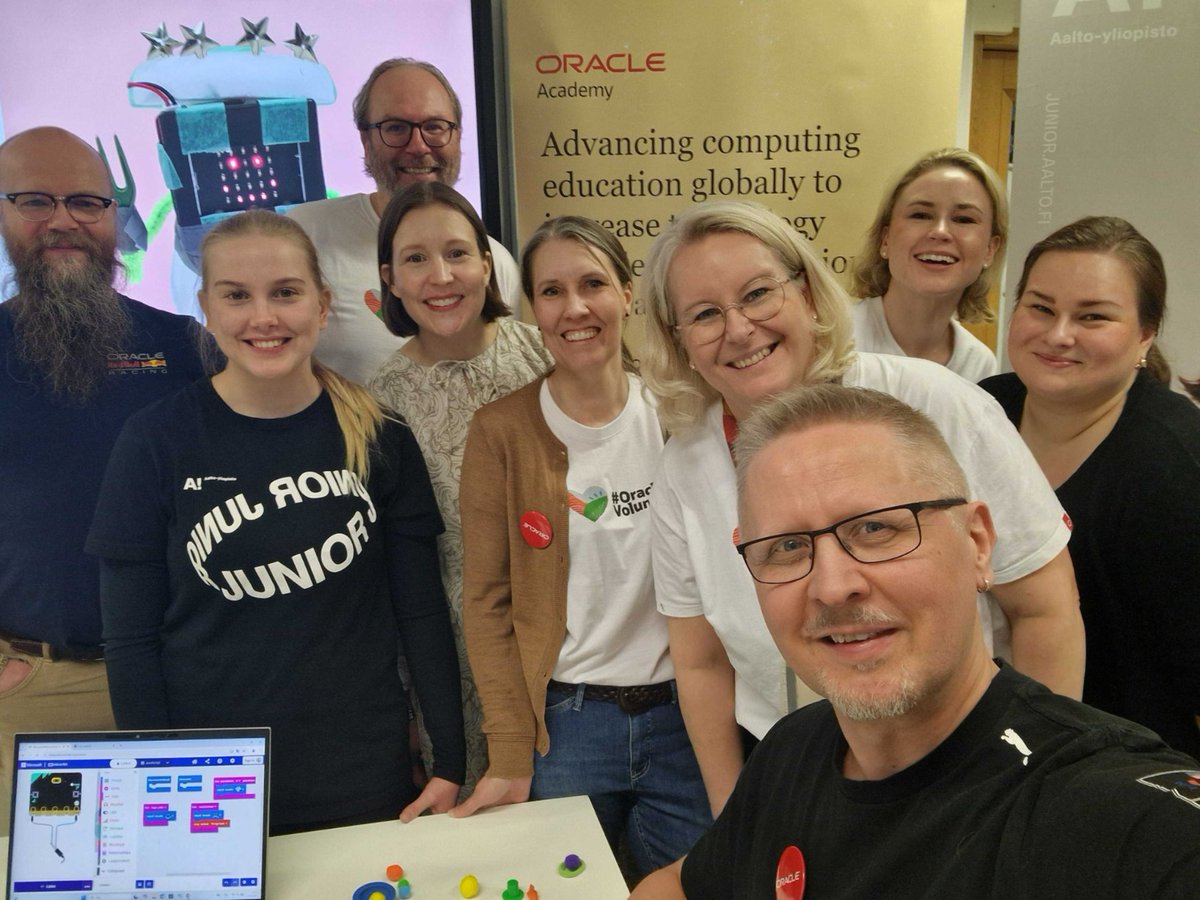 OracleAcademy's tweet image. @OracleAcademy is always excited to help inspire the next generation. As such, we collaborated with #AaltoUniversity Junior and #SaunalahtiSchool in #Finland on an engaging #Oracle4Girls event to ignite female students’ tech passion. The event brought together 55 students,…