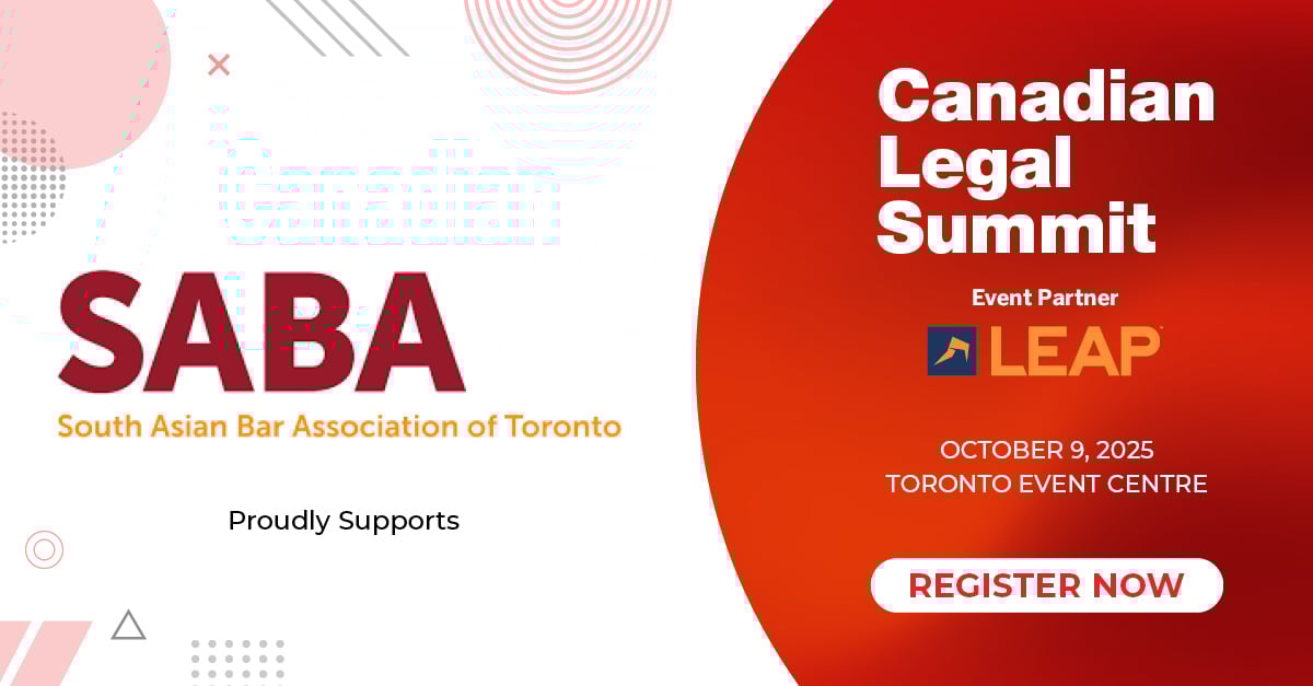 🎉 We’re thrilled to welcome the South Asian Bar Association of Toronto (SABA Toronto) as a media partner for the #CanadianLegalSummit 2025!

We’re excited to collaborate with SABA Toronto to make this year’s Summit even more impactful.

hubs.la/Q03x_MK20