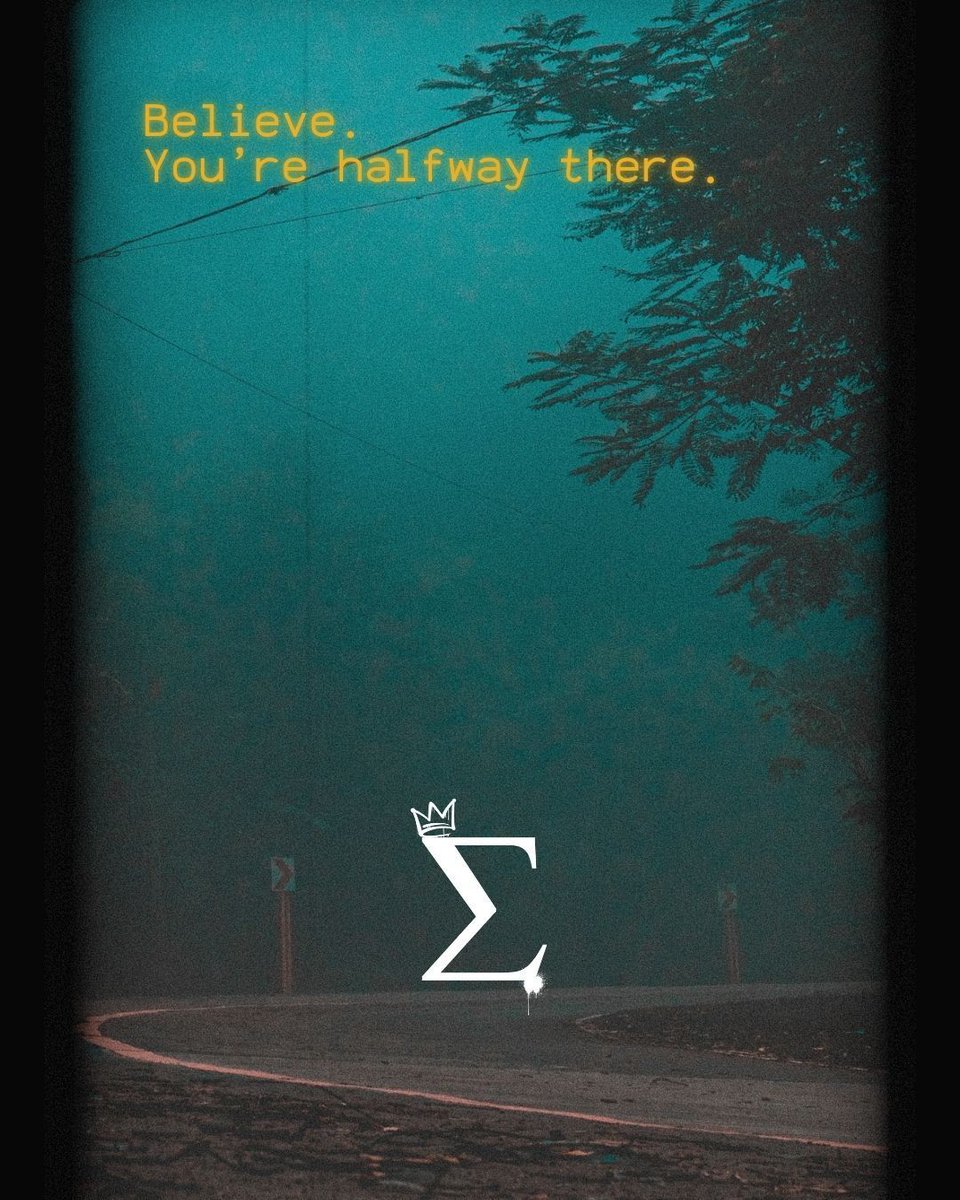 SigmaMeUp's tweet image. The path may twist, the road may be foggy, but trust that every step forward brings clarity. 💪 🧠 💪 ❤️ 
You’ve already started,  don’t stop now. Keep pushing, keep believing. 
The breakthrough is just around the bend. 

#SigmaMindset #SigmaMyself  #HalfwayThere  #RoadToSuccess