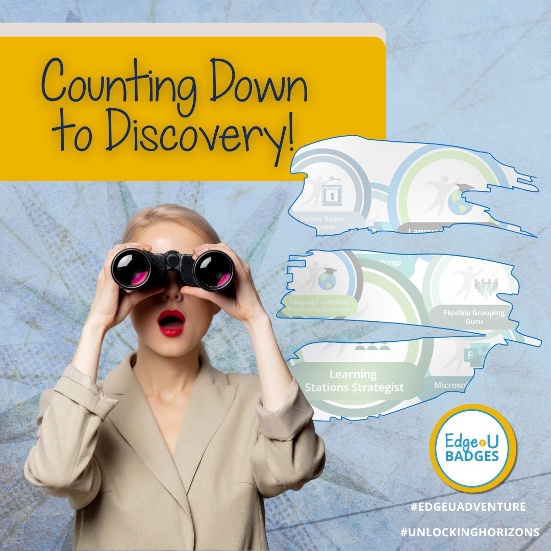 📅 The countdown is ON! Get ready to discover 7 new Edge U•badges designed to empower your teaching + impact your classroom.

📅 Mark your calendars for August 1st—the big reveal is almost here!

#EdgeUAdventure #UnlockingHorizons #EdgeUBadges